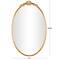 24" x 38" Gold Metal Ornate Baroque Oval Wall Mirror